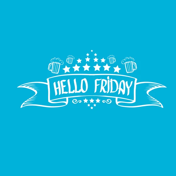 Happy friday vector background. — Stock Vector