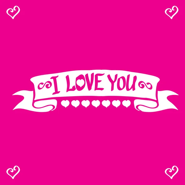 Vector letras amor texto garabatos — Vector de stock