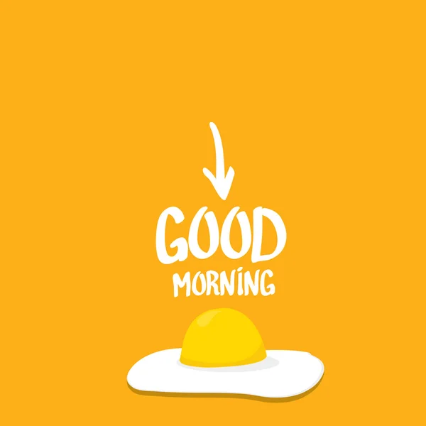 Fried Egg vector . good morning concept. — Stock Vector