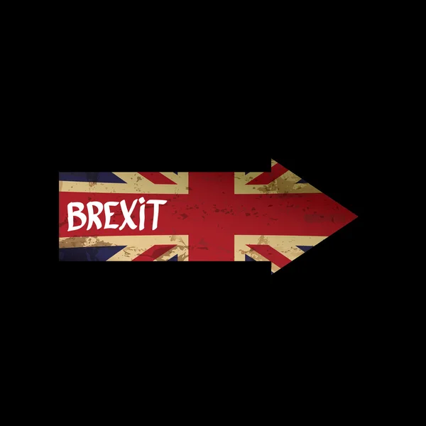 Brexit metin izole. İngiltere çıkış — Stok Vektör