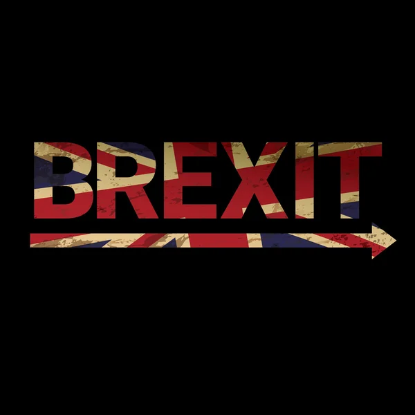 Brexit metin izole. İngiltere çıkış — Stok Vektör