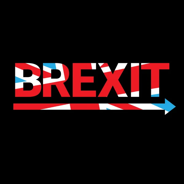 Brexit metin izole. İngiltere çıkış — Stok Vektör