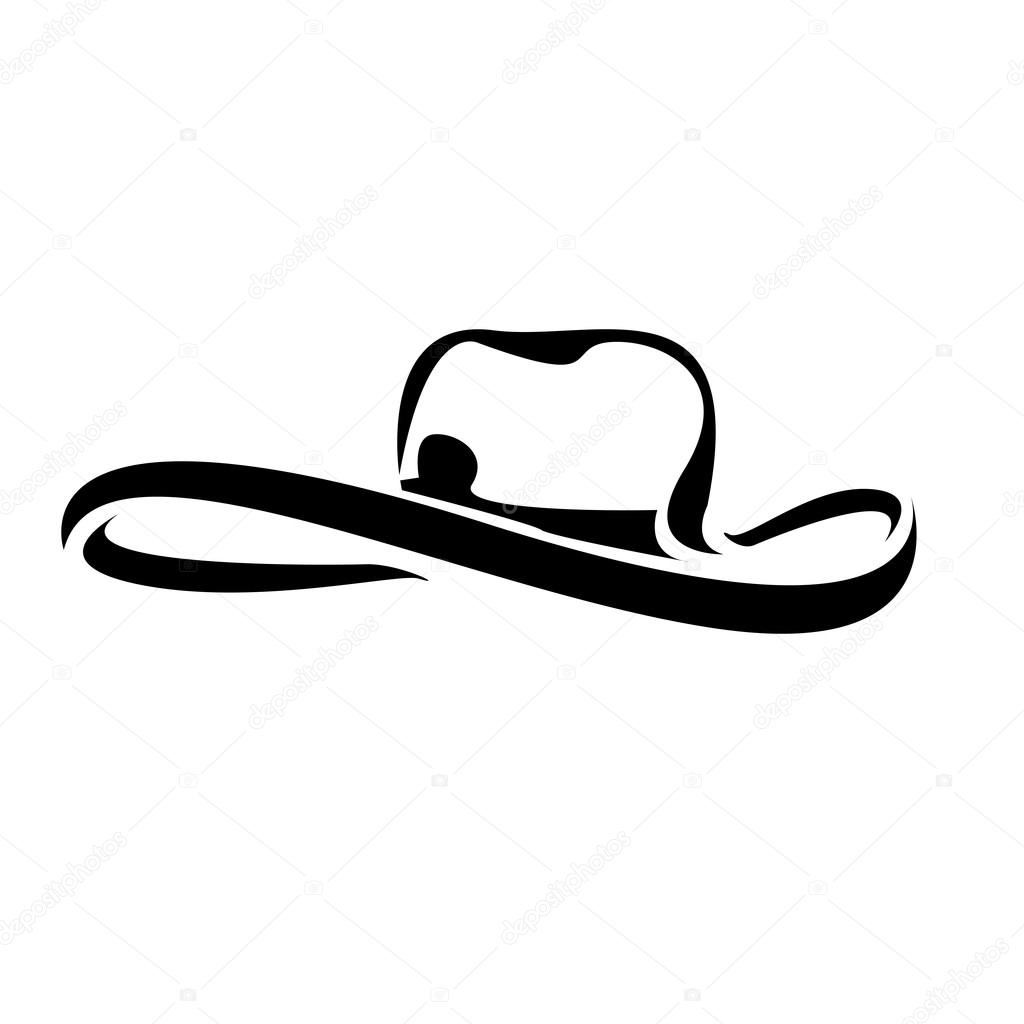 Cowboy Hat Silhouette Vector Illustration Stock Vector Image By C Zm1ter 115721418