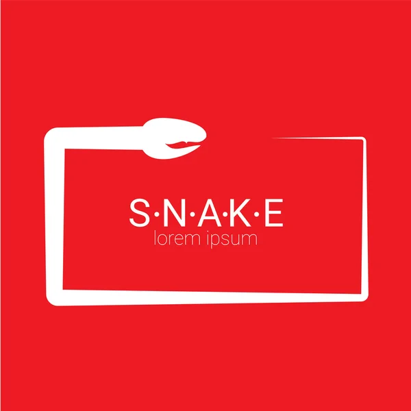 向量蛇简单的 logo 设计元素. — 图库矢量图片