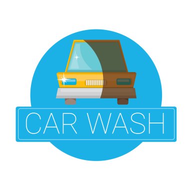 Oto yıkama Icons set üzerinde beyaz izole vektör.