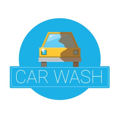 Oto yıkama Icons set üzerinde beyaz izole vektör.