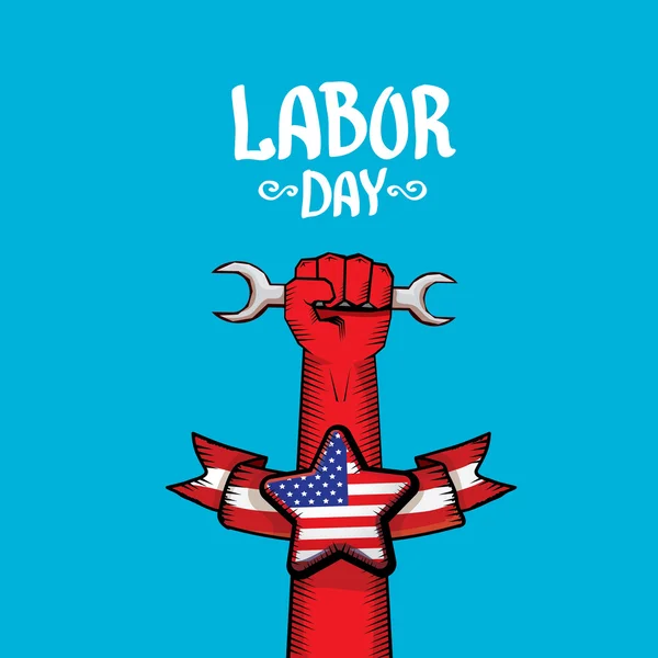 Usa Labor Day Vektor Hintergrund. — Stockvektor