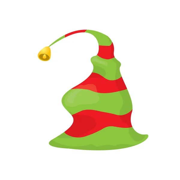 Chapeau d'elfe de Noël. illustration vectorielle — Image vectorielle