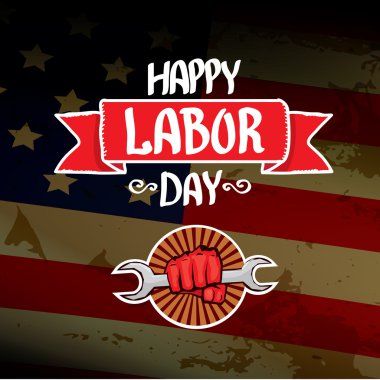 ABD İşçi Bayramı vektör arka plan.