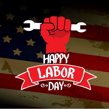 ABD İşçi Bayramı vektör arka plan.