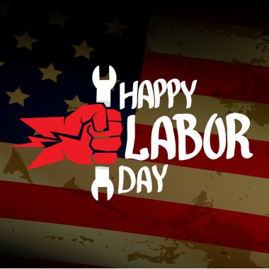 ABD İşçi Bayramı vektör arka plan.