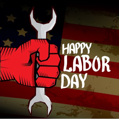 ABD İşçi Bayramı vektör arka plan.