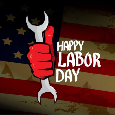 ABD İşçi Bayramı vektör arka plan.