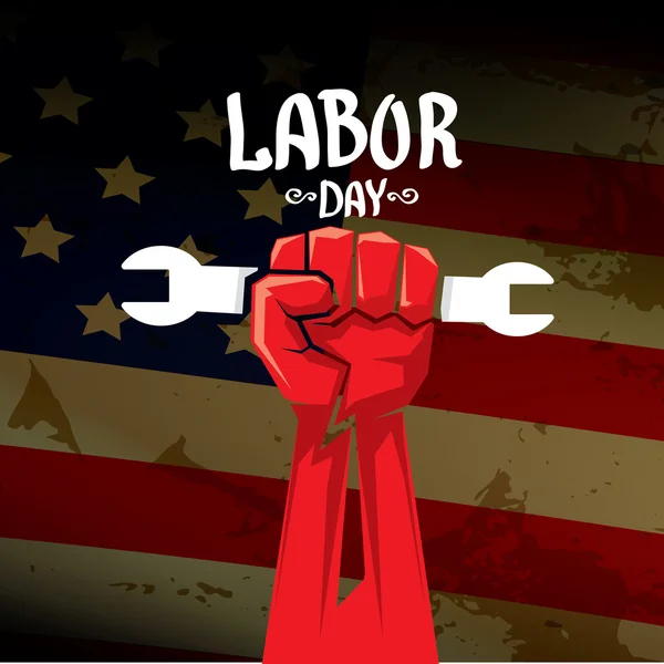 Usa labor day vector background. — Stock Vector