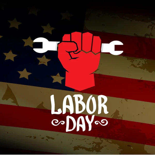 Usa Labor Day Vektor Hintergrund. — Stockvektor