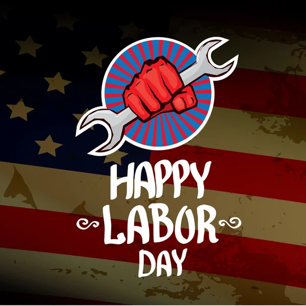 Usa Labor Day Vektor Hintergrund. — Stockvektor