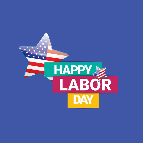 USA Labor day vector background. — Stock Vector