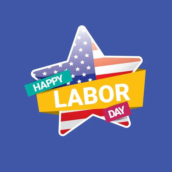 USA Labor day vector background. — Stock Vector