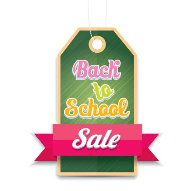 okul satış vektör etiketine tekrar hoş geldiniz