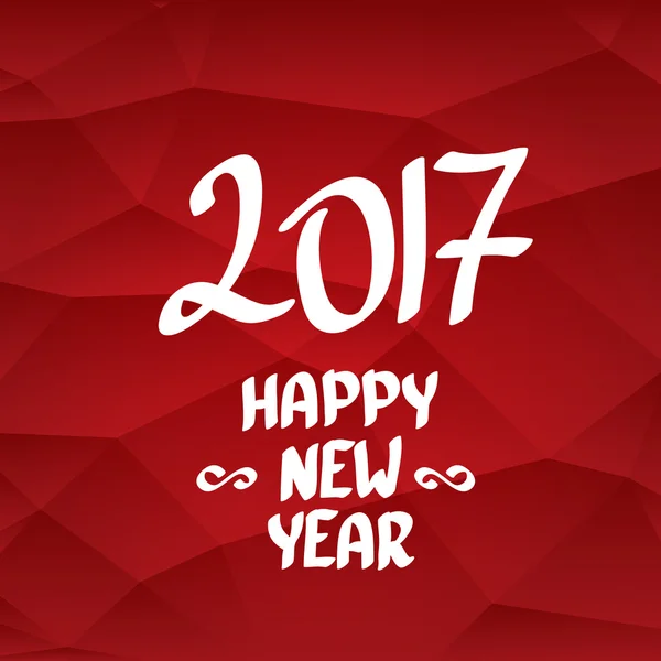 2017 glückliches neues Jahr kreative Design-Hintergrund. — Stockvektor