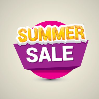 vektör yaz satış etiket veya etiket