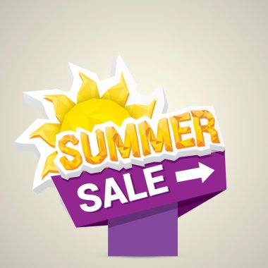 vektör yaz satış etiket veya etiket