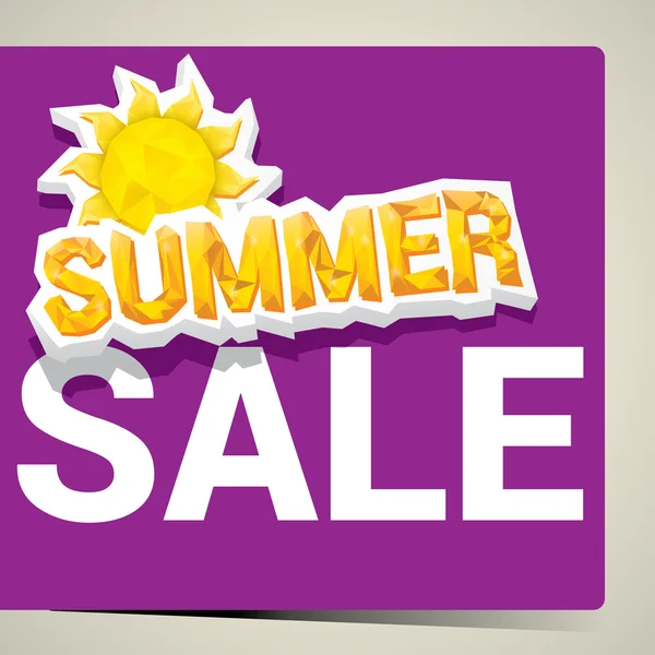 Vector summer sale label or sticker — Stock Vector