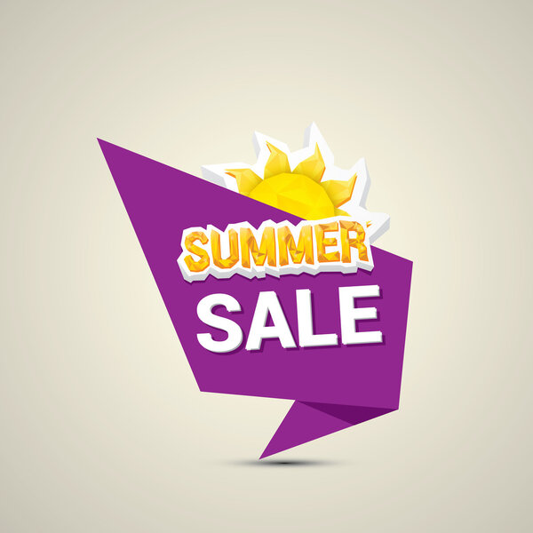 векторная летняя распродажа этикетки или стикера
