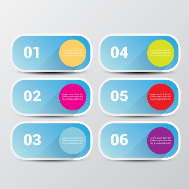 Soyut dijital illüstrasyon Infographic vektör.