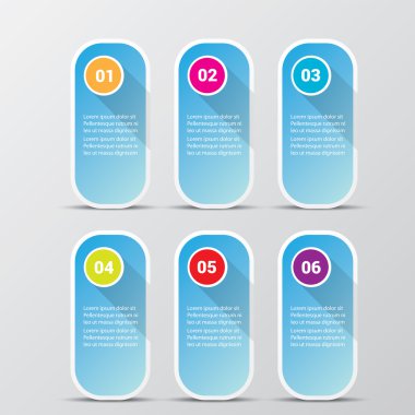 Soyut dijital illüstrasyon Infographic vektör.