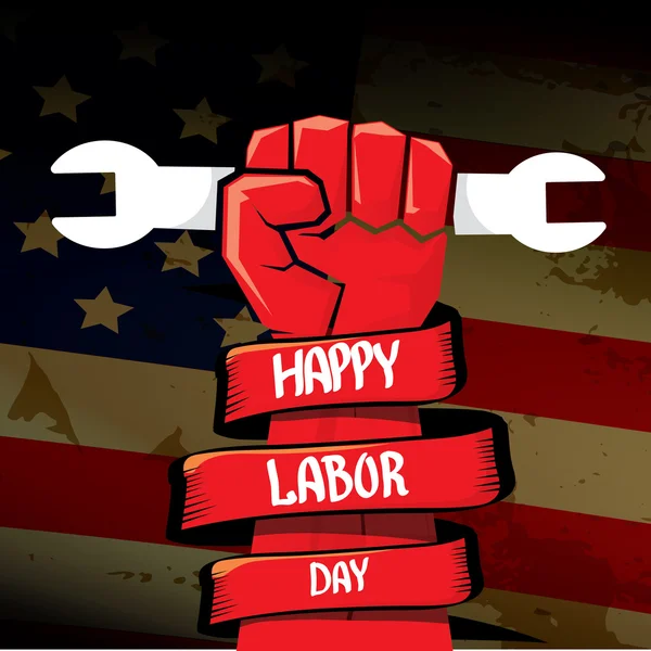 Usa Labor Day Vektor Hintergrund. — Stockvektor