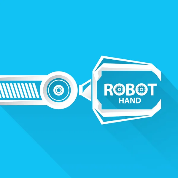 Symbol for vektorrobot-arm. robot hånd . – stockvektor