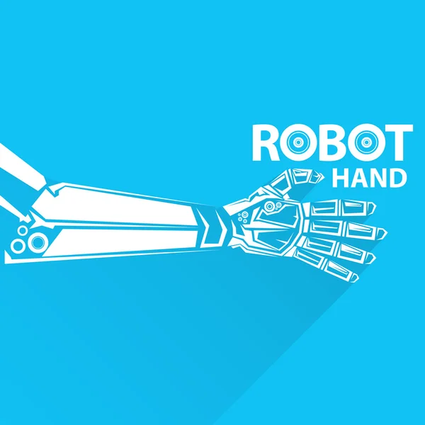 Vector robotarm symbool. robot hand. — Stockvector