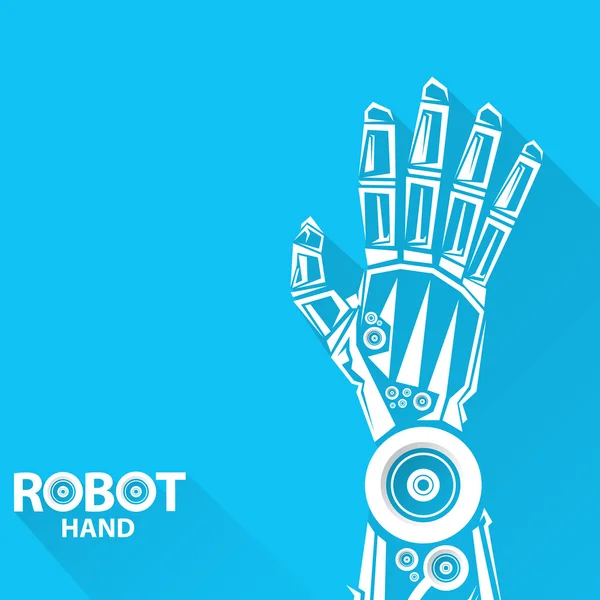 벡터 로봇 팔 기호입니다. 로봇 손. — 스톡 벡터