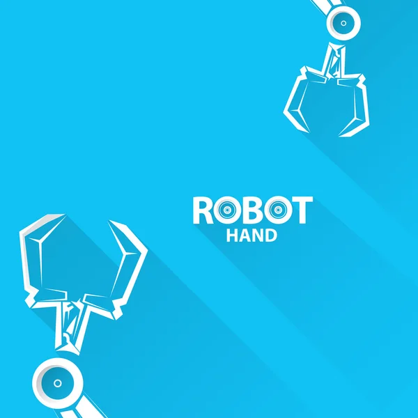 Vector robotarm symbol. robot hand. — Stock vektor