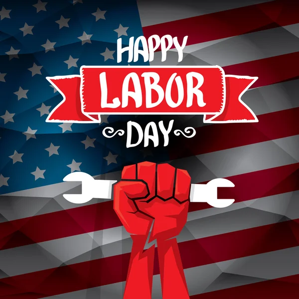 Usa labor day  background. — Stock Vector