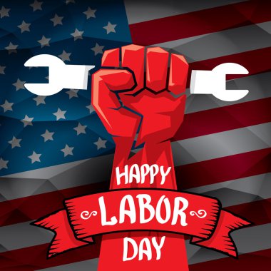 ABD İşçi Bayramı vektör arka plan.