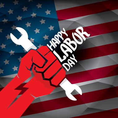 ABD İşçi Bayramı vektör arka plan.