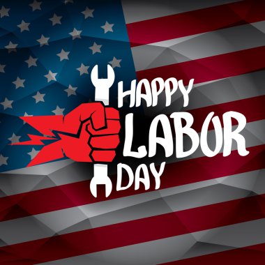 ABD İşçi Bayramı vektör arka plan.