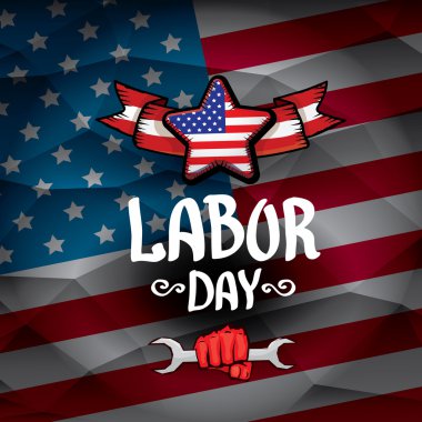 ABD İşçi Bayramı vektör arka plan.