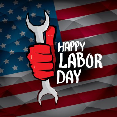ABD İşçi Bayramı vektör arka plan.