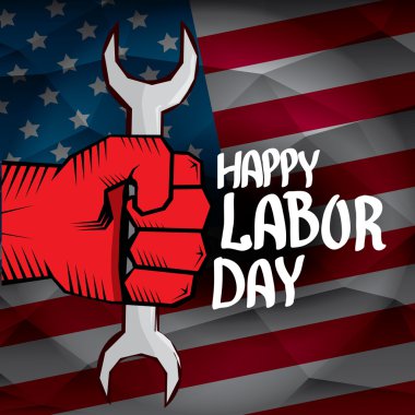 ABD İşçi Bayramı vektör arka plan.