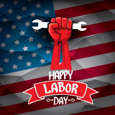 ABD İşçi Bayramı vektör arka plan.