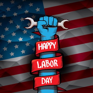 ABD İşçi Bayramı vektör arka plan.