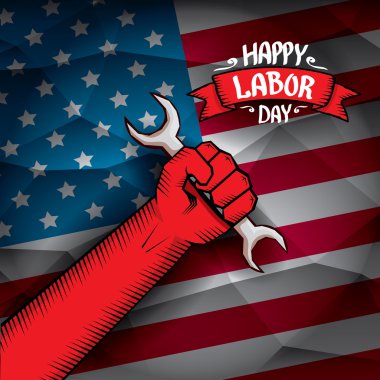 ABD İşçi Bayramı vektör arka plan.