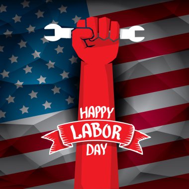 ABD İşçi Bayramı vektör arka plan.