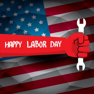 ABD İşçi Bayramı vektör arka plan.