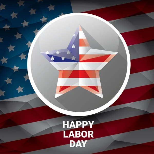 USA Labor day vector background or poster. — Stock Vector