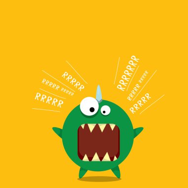 Vektör karikatür komik ejderha. Çizgi film dinozor.