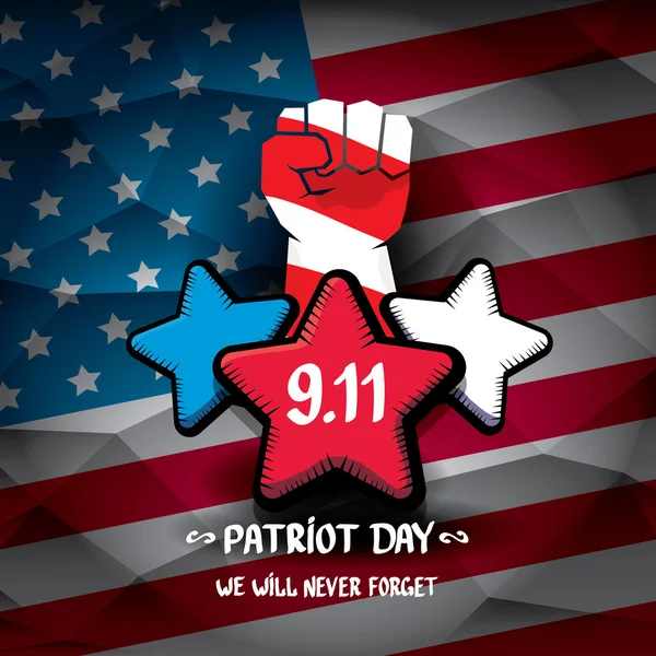 Patriot dag Usa achtergrond — Stockvector